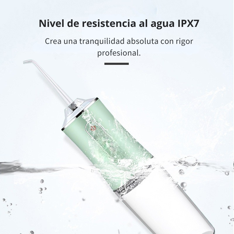 Irrigador bucal portátil, irrigador dental de agua