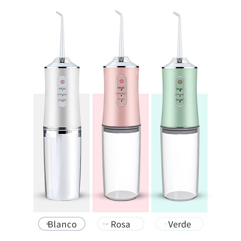 Irrigador bucal portátil, irrigador dental de agua